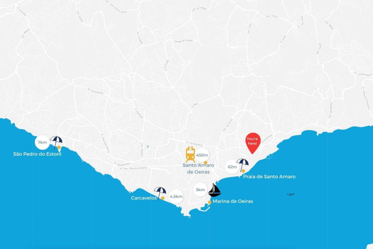 Santo Amaro Beach Family Stays Oeiras Buitenkant foto
